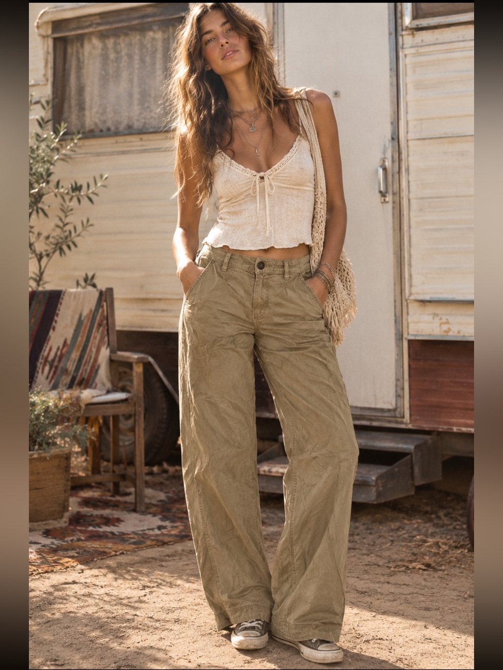 Free People Washed Chino Pants